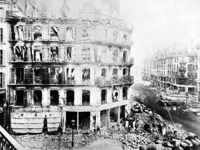 Destruction of Paris, c.1870-1 by French Photographer